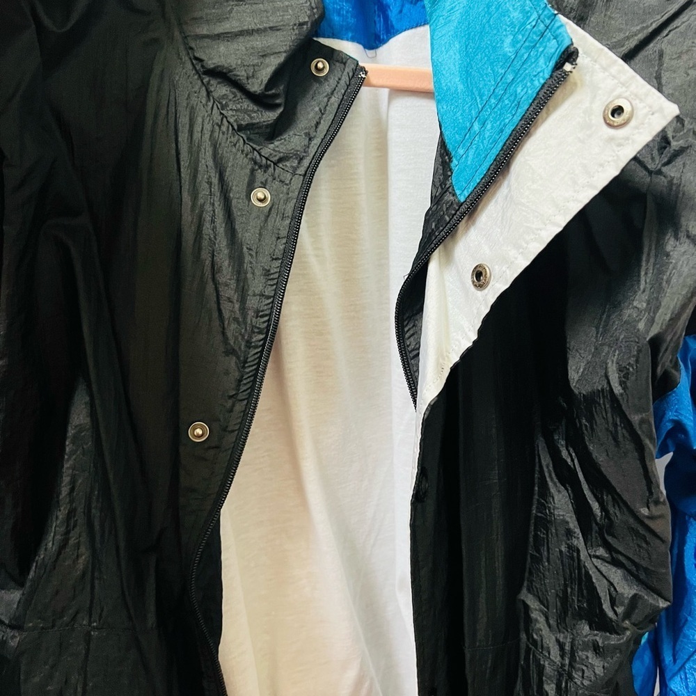 Vintage Christian Dior Teal and Black Jacket size large - Picture 4 of 12